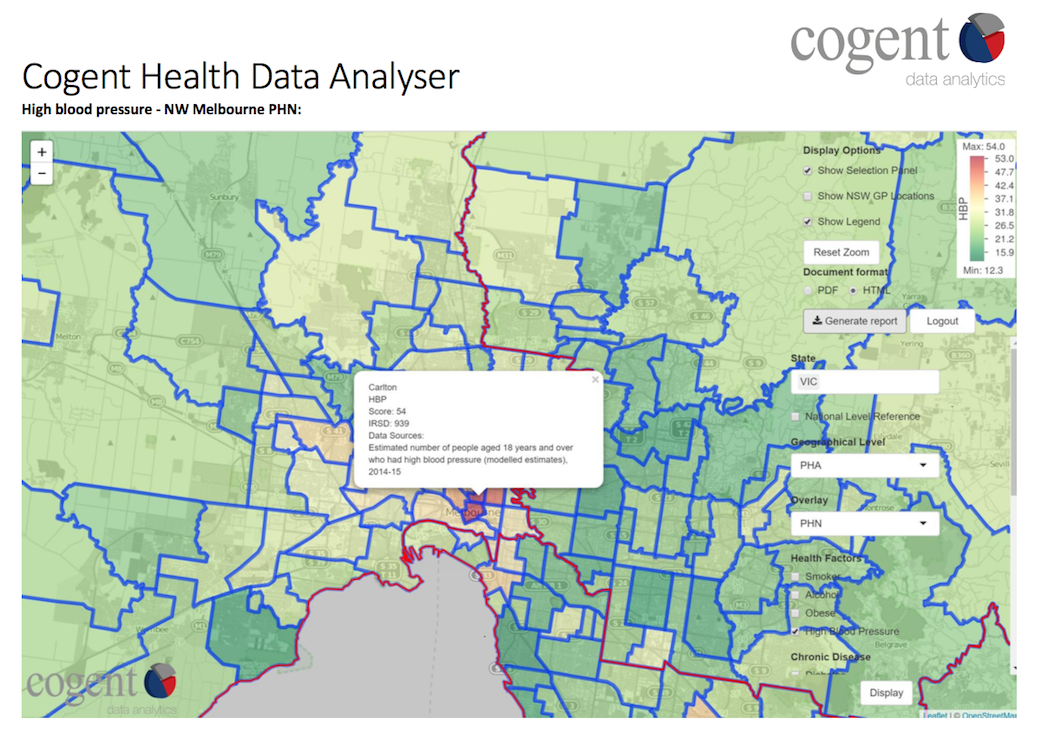 The latest version of the Health Data Analyser